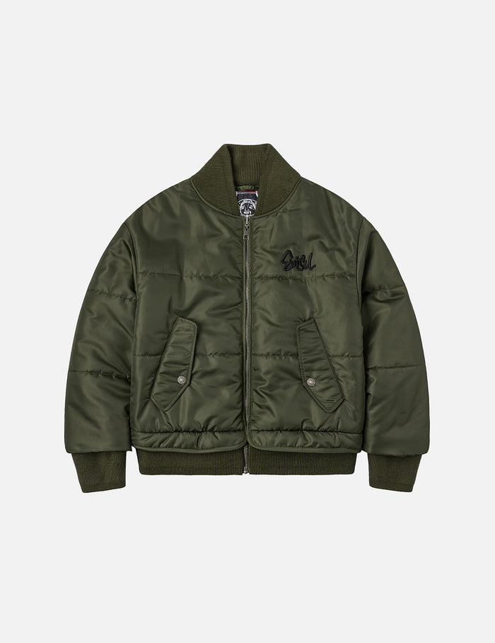 Logo Embroidery Fashion Fit Bomber Jacket
