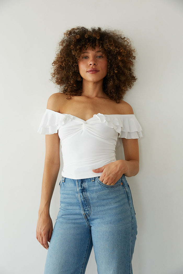 trendy white going out top | cute tops for sping 2025