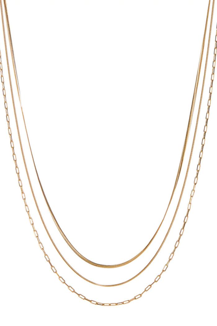 luv aj multi chain charm necklace