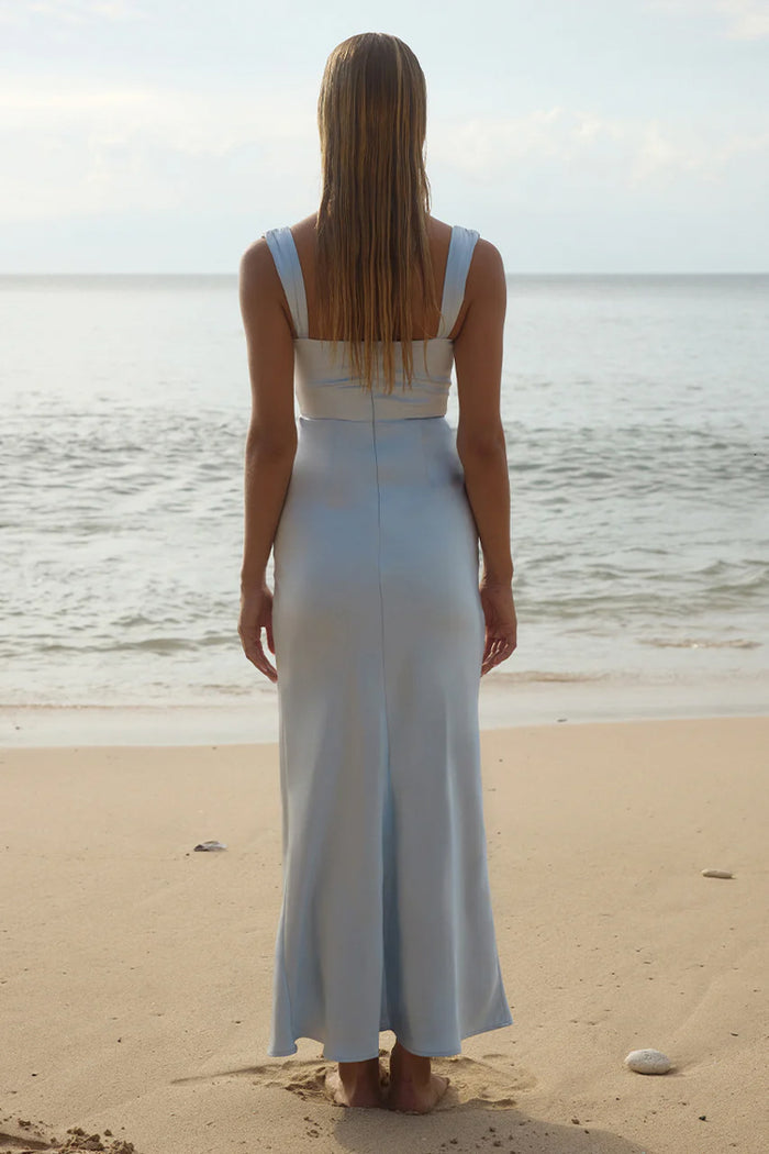 Margot Cowl Neck Satin Maxi Dress