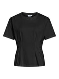 Maya Pleat T-Shirt (Black Beauty)