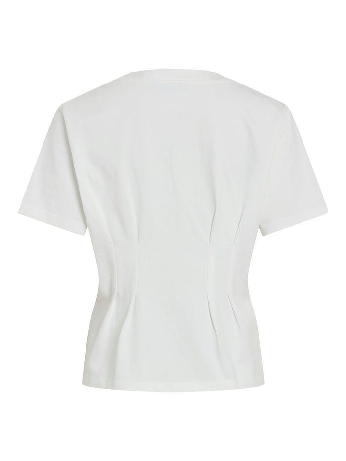 Maya Pleat T-Shirt (Snow White)