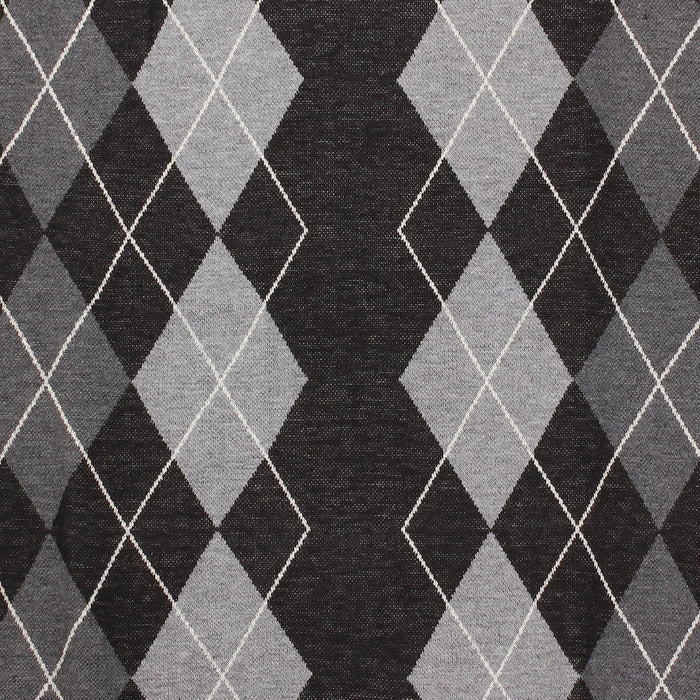 Men's Argyle Ballantrae Jumper Crew Neck Black
