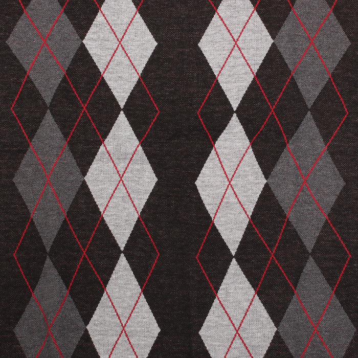 Men's Argyle Ballantrae Jumper Crew Neck Black