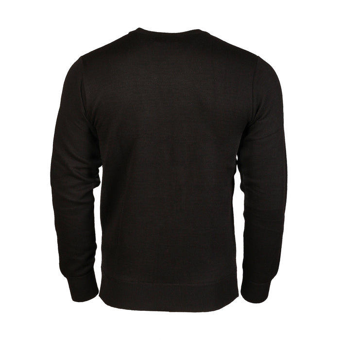 Men's Argyle Ballantrae Jumper Crew Neck Black