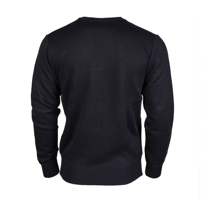 Men's Argyle Ballantrae Jumper Crew Neck Navy