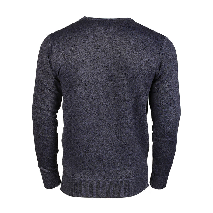 Men's Argyle Ballantrae Jumper V-Neck Blue Melange