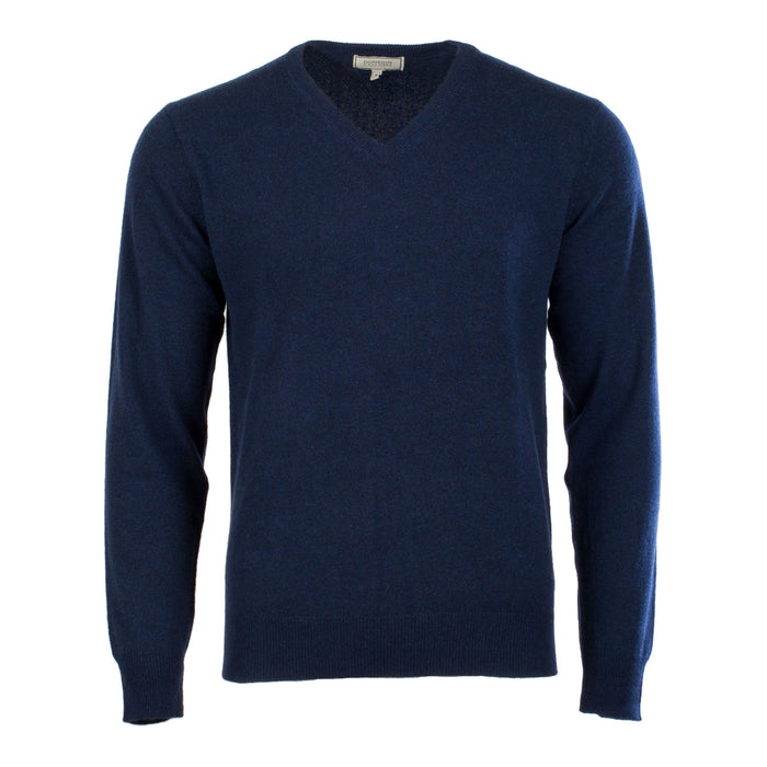 Men's Dunedin Cashmere 100% Cashmere V Cosmos - Heritage Of Scotland - COSMOS