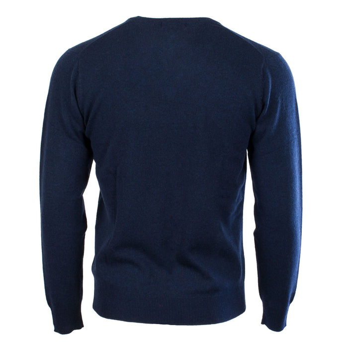 Men's Dunedin Cashmere 100% Cashmere V Cosmos - Heritage Of Scotland - COSMOS