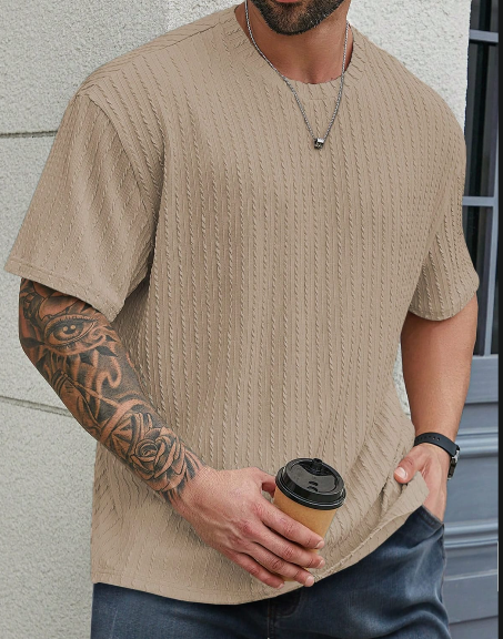 Men’s Textured Short Sleeve T-Shirt