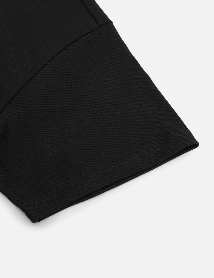 Metallic Logo and Slogan Print Regular Fit T-Shirt