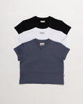 Mid-Weight Cropped Organic T-Shirt 3-Pack