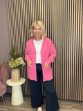 Mindy Oversized Knit Cardigan (Sangria Sunset)