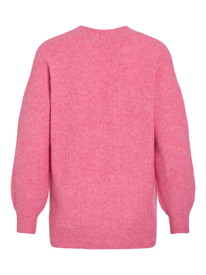Mindy Oversized Knit Cardigan (Sangria Sunset)