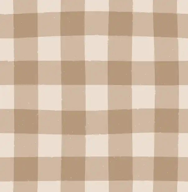 Mini Gingham Check Brown - Family Fabrics B.V.
