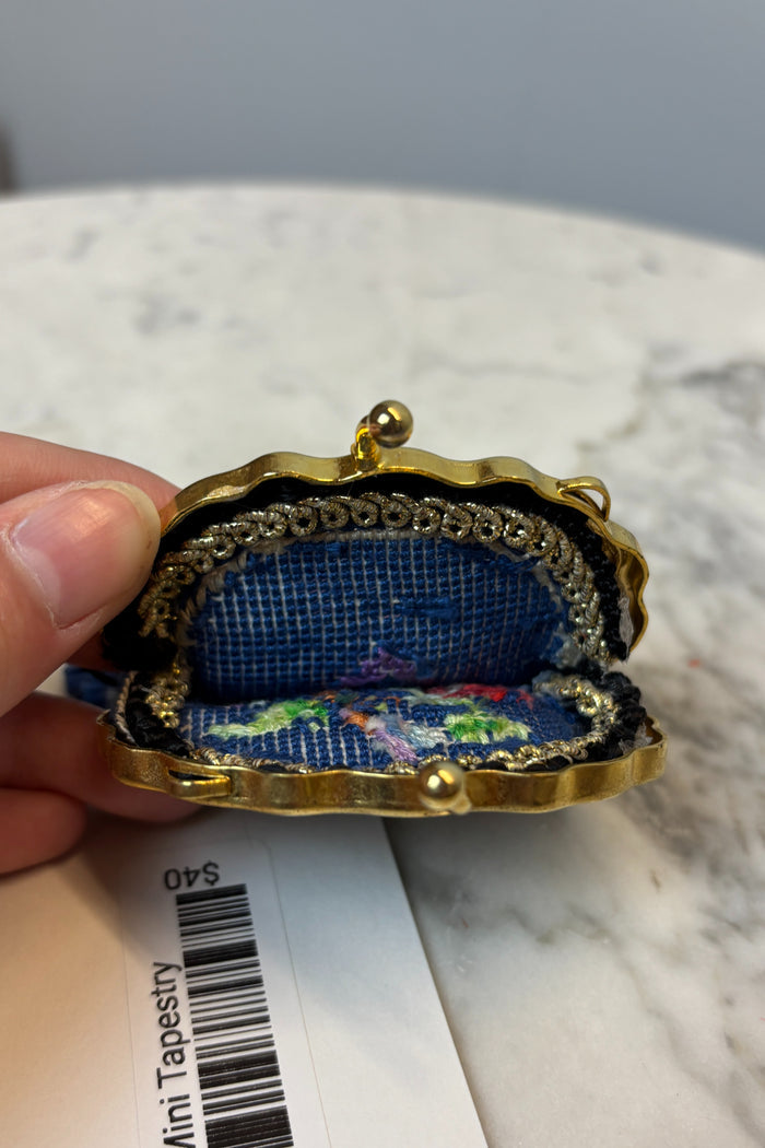 Mini Tapestry Tassel Coin Purse image 1