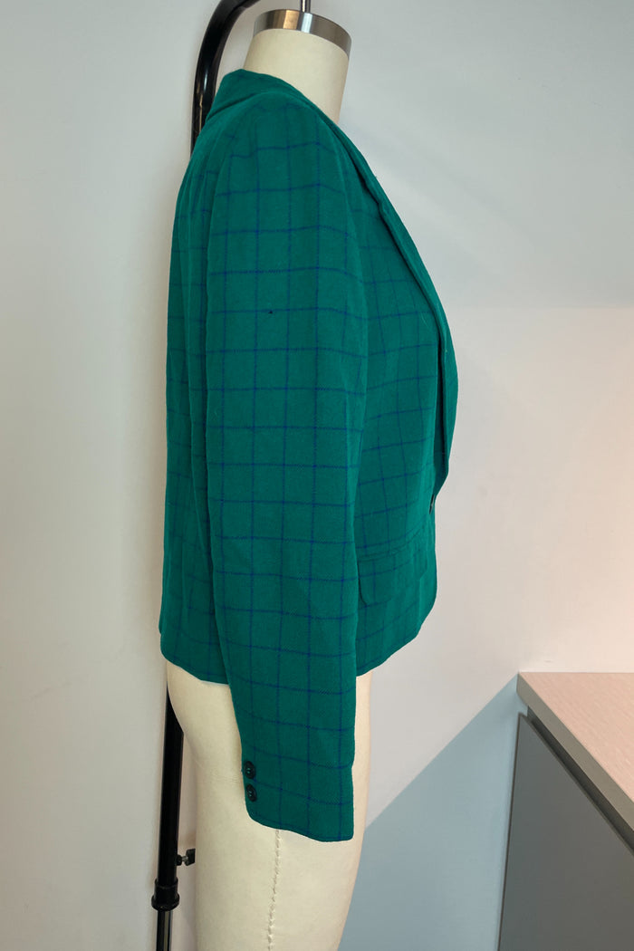 Miss Pendelton Green Check Blazer image 1
