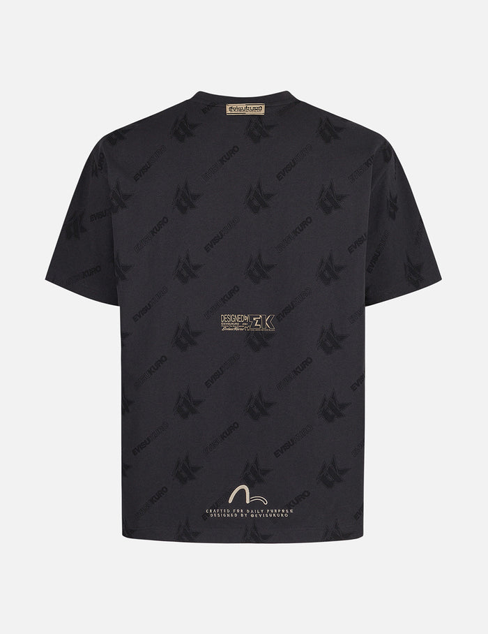 Monogram Logo Print Relax Fit T-shirt