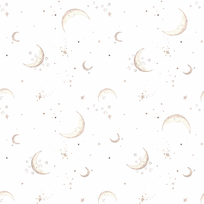 Moon & Stars Off White - Family Fabrics B.V.