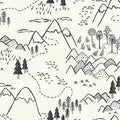 Mountain Top Navy Blue - Family Fabrics B.V.