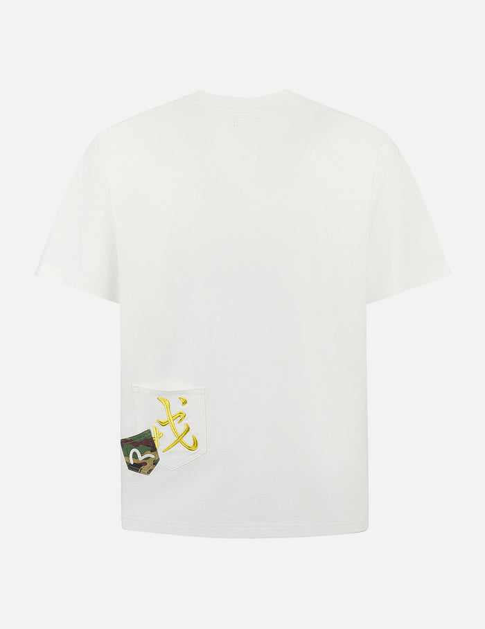 Multi-embroidery and Multi-pocket Relax Fit T-shirt