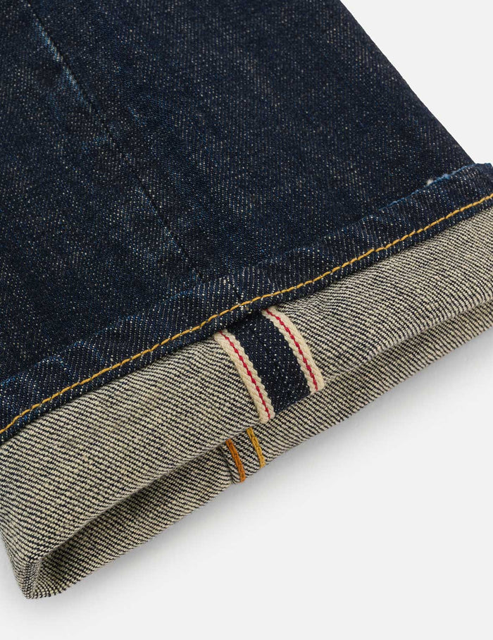 Multi-pocket Dark-toned Washed Slim Fit Jeans #2010