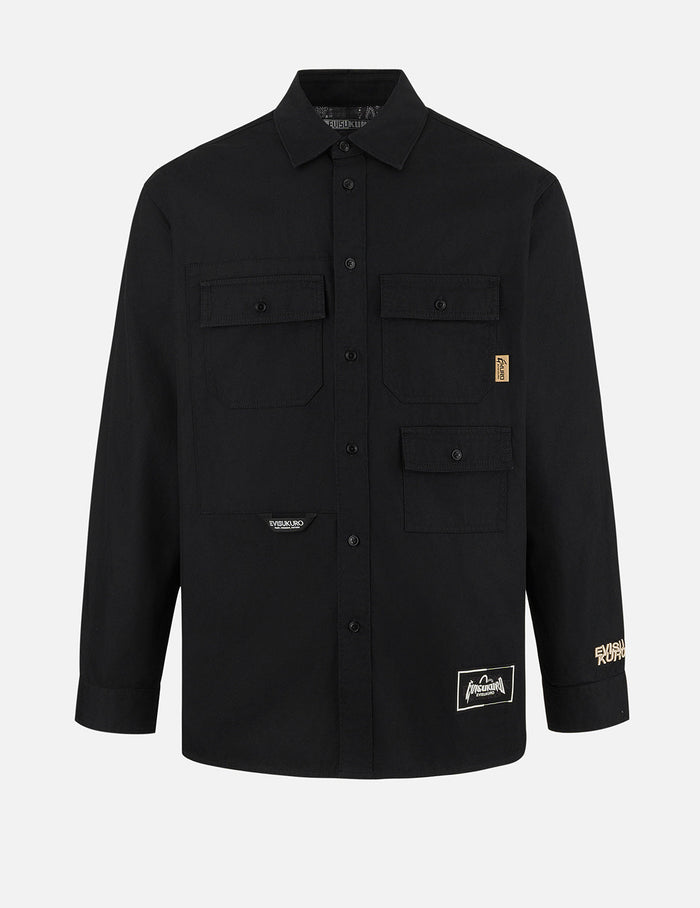 Multi-pockets Relax Fit Long Sleeves Shirt