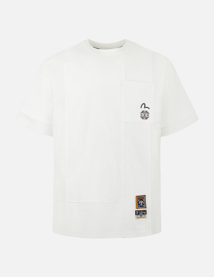 Multi-print and Fabric Blocking Relax Fit T-shirt