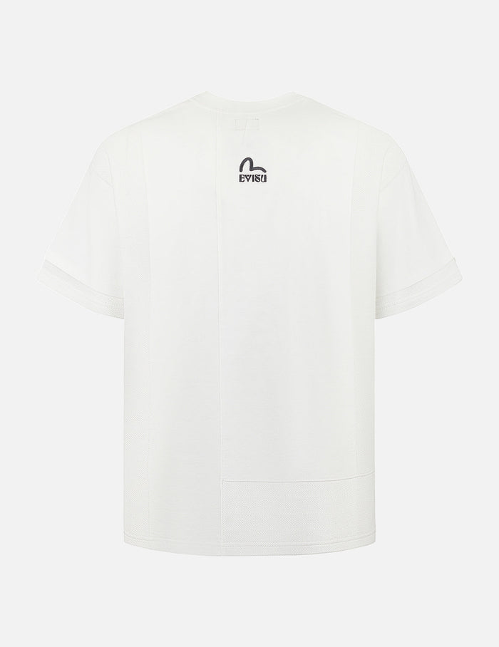 Multi-print and Fabric Blocking Relax Fit T-shirt