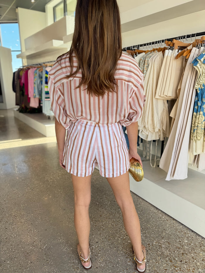 Multi Stripe Spencer Shorts