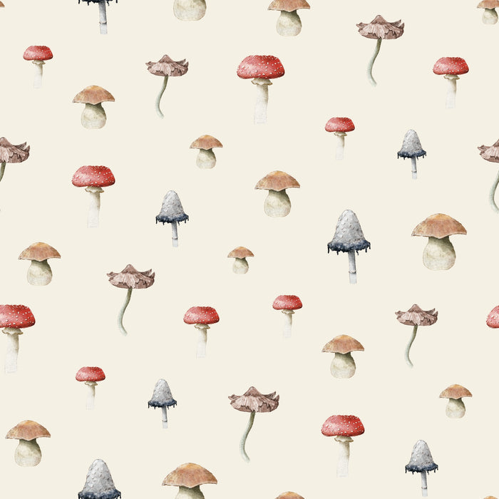 Mushrooms Beige - Family Fabrics B.V.
