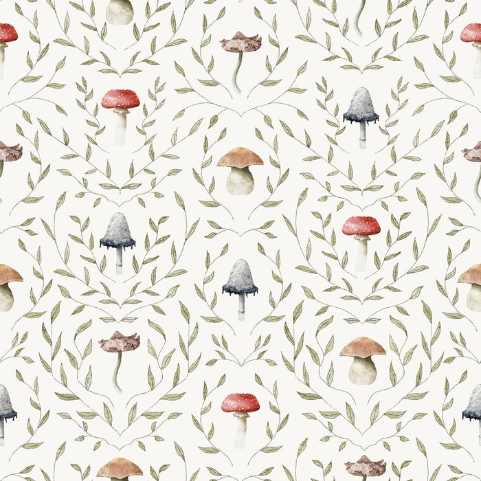 Mushrooms Leaves - Family Fabrics B.V.