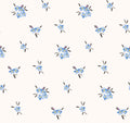 Myosotis Blue Offwhite - Family Fabrics B.V.