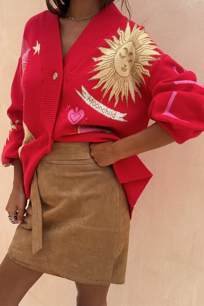 Mystical Cardigan (Red)