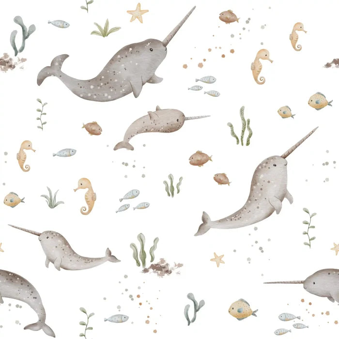 Narwhals White - Family Fabrics B.V.