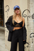 black oversized blazer