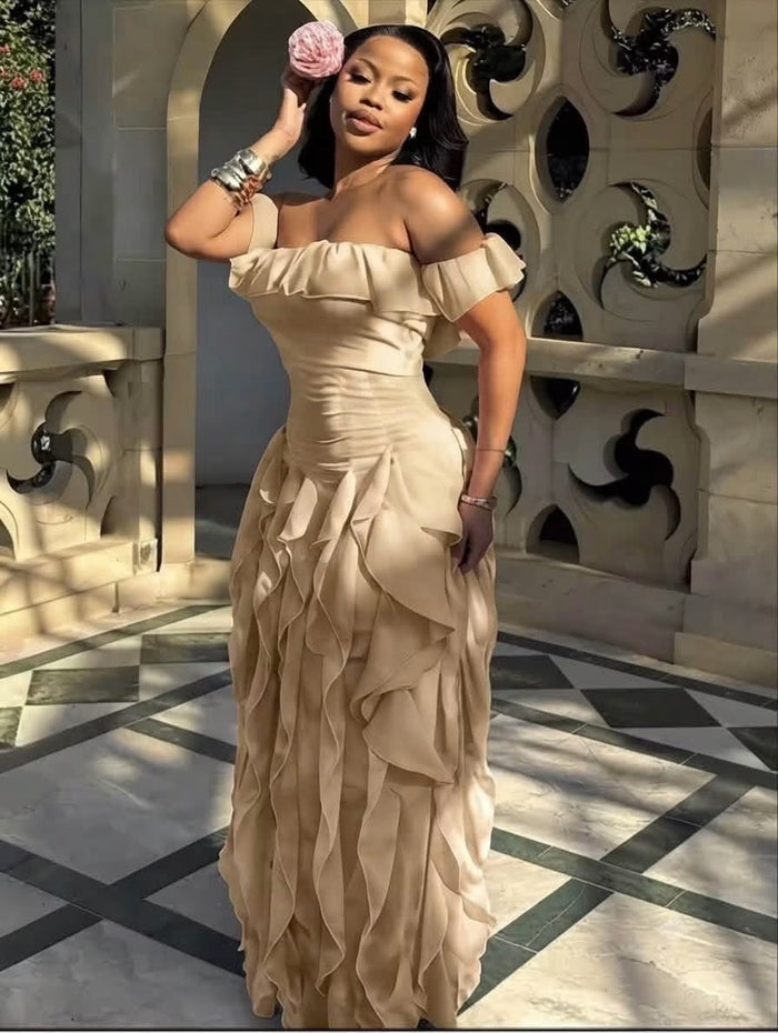 Off-the-Shoulder Maxi Dress ✨