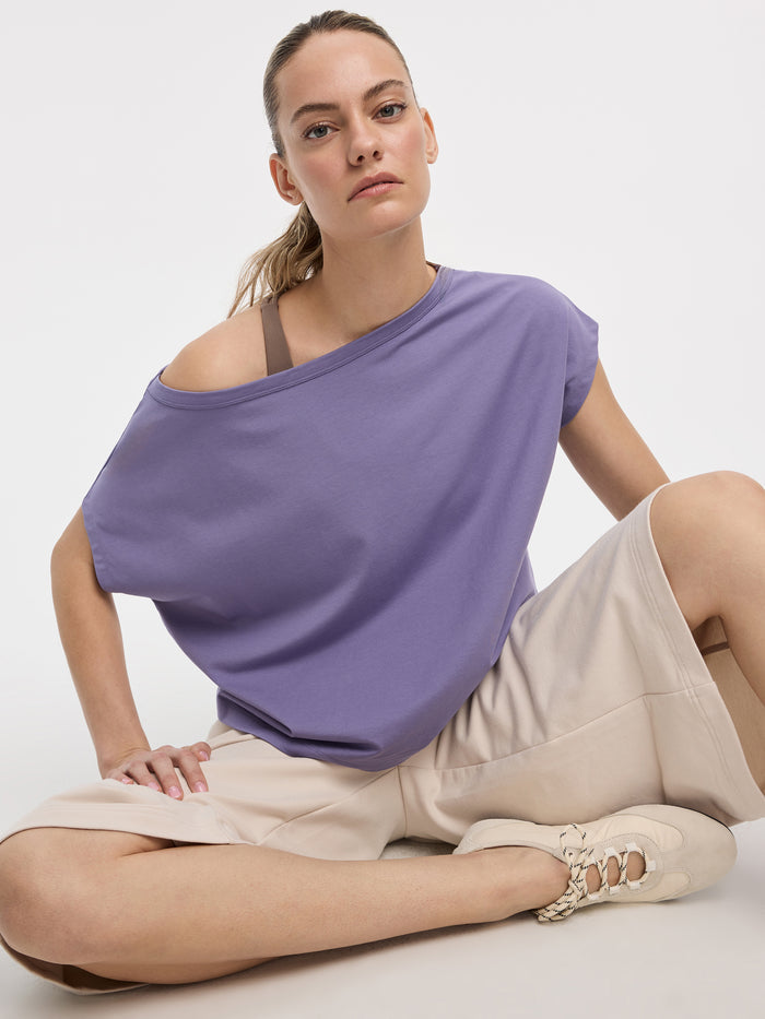 Off-the-Shoulder Short-Sleeve Top - Hyba