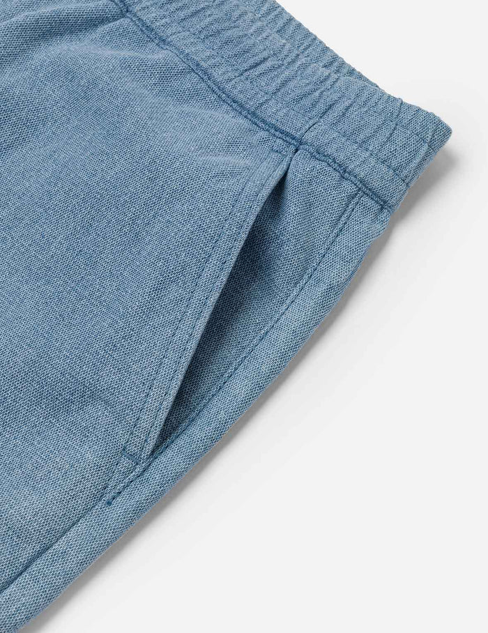 Panel Design Regular Fit Denim Shorts