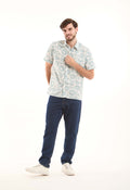 Patterned Short Sleeves Casual Shirt