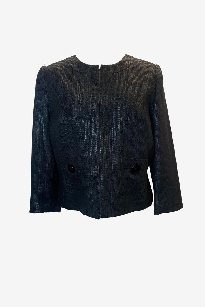 Perri Cutten Collarless Blazer