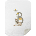 Personalized Soft Sherpa Blanket with Letter "B" - Family Fabrics B.V.