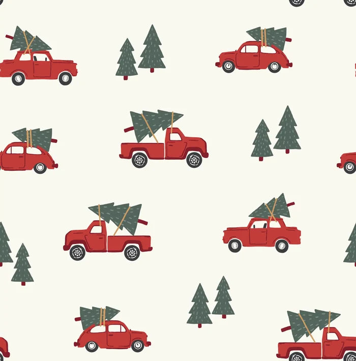 Pick A Tree Red - Family Fabrics B.V.