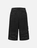 Pigment Dyed Heavy Washed Fashion Fit Skateboard Shorts