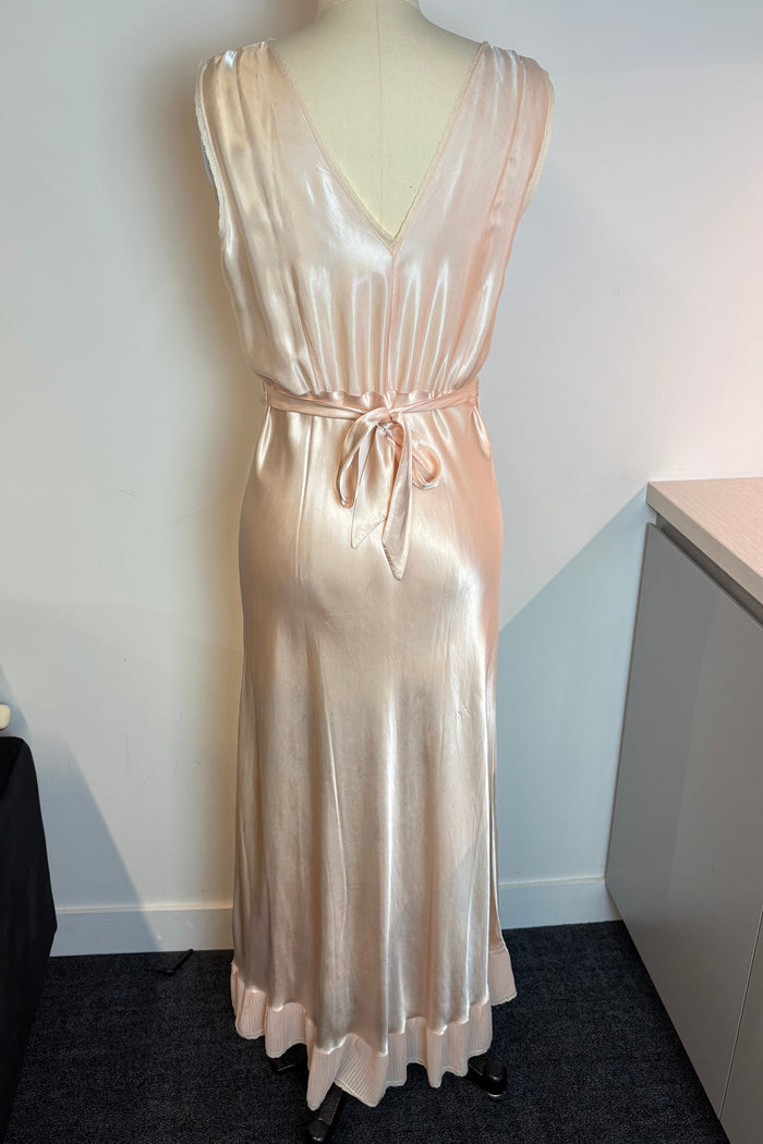 Pink Rayon Midi Slip Dress