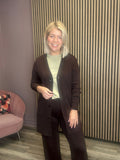Piper Long Cardigan (Coffee Bean)