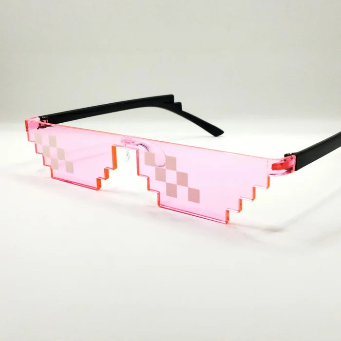 Pixel-Style Gaming Glasses â€“ Unique and Trendy Fashion Statement