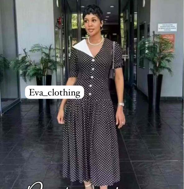 Polka-dot Midi Dress