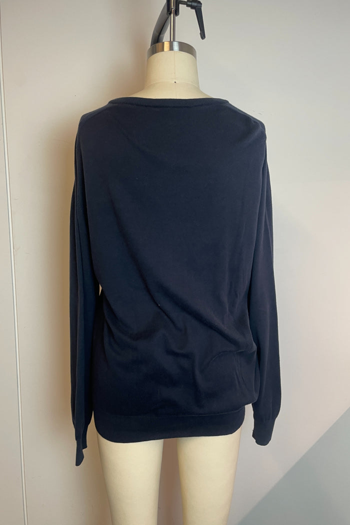 Pringle Knit Navy V Neck Sweater image 1