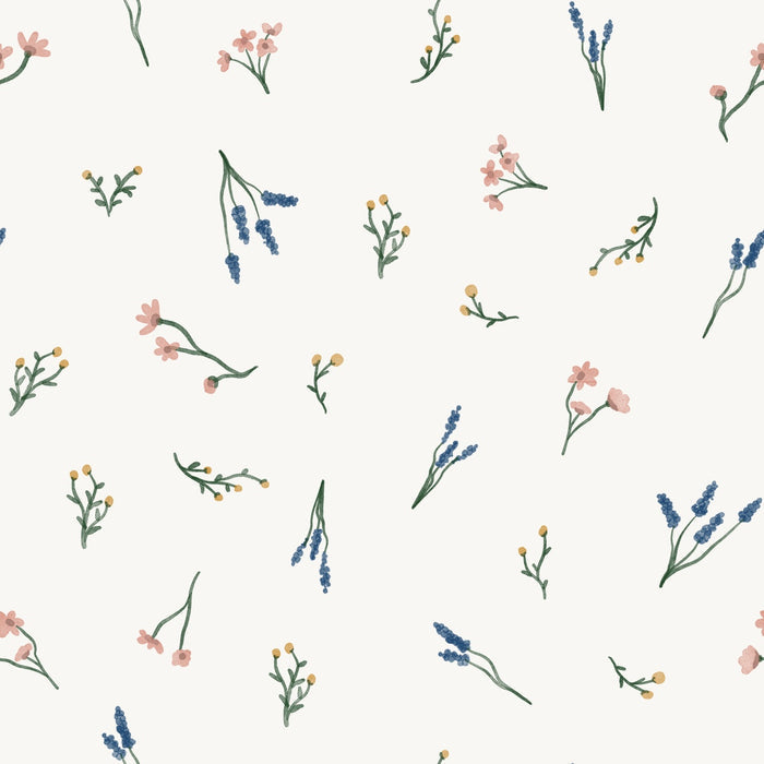 Purple Yellow Pink Floral Nina - Family Fabrics B.V.